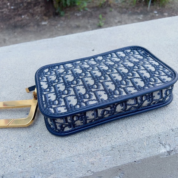 Dior Oblique Diorquake Clutch Blue - Picture 5 of 8